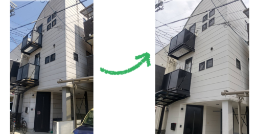 尼崎市の外壁・屋根塗装のビフォーアフター１
