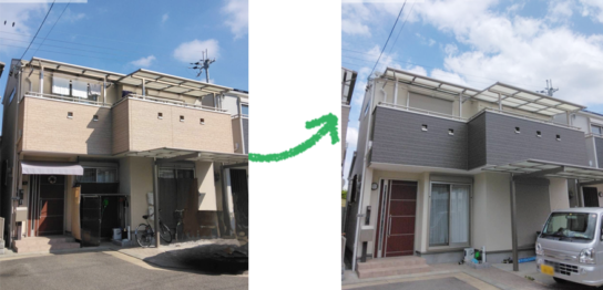 尼崎市の外壁・屋根塗装のビフォーアフター5